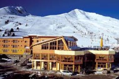 Italský hotel Grand Paradiso v zimě
